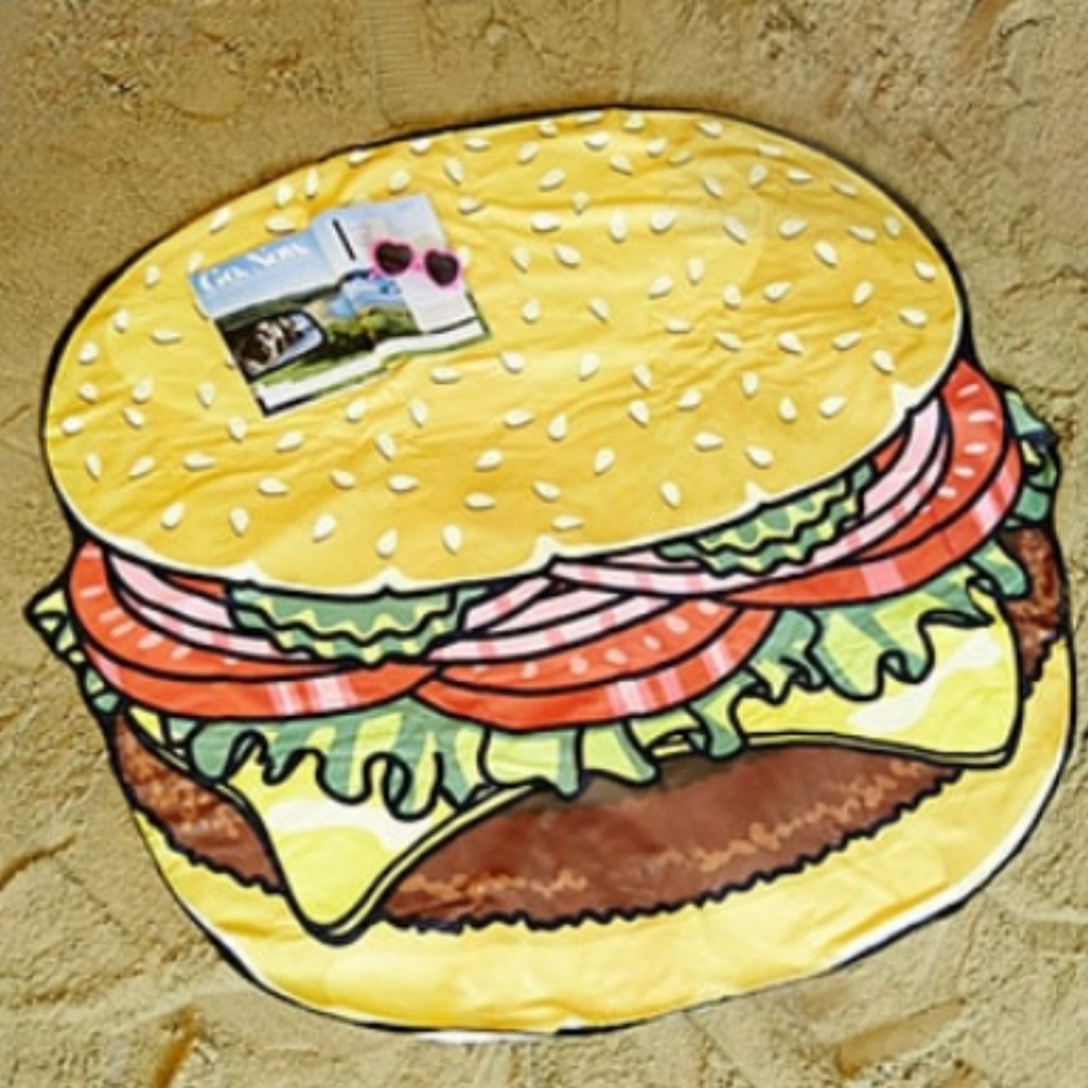 A soft French terry knit beach blanket